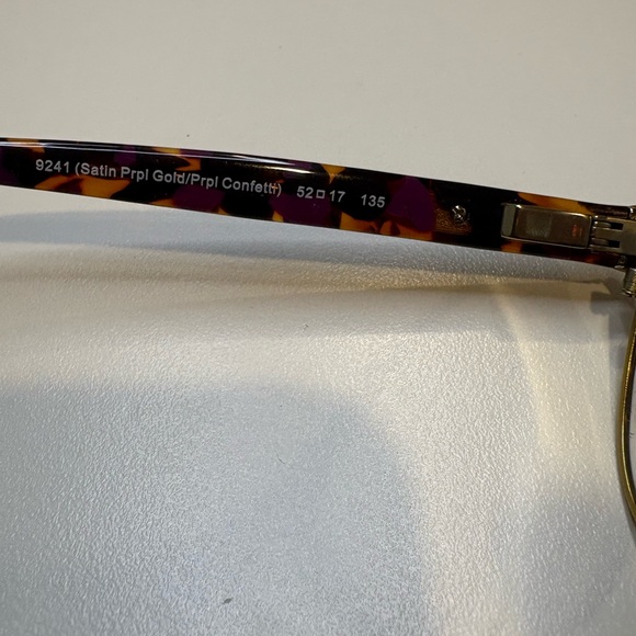 Coach Eyeglasses Frames HC5074 / 9241 (Satin Prpl Gold/Prpl Confetti) 52•17•135 - Picture 12 of 15